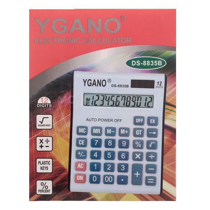 Калькулятор настольный, 12-разрядный, DS-8835B YGANO оптом  - Фото №2